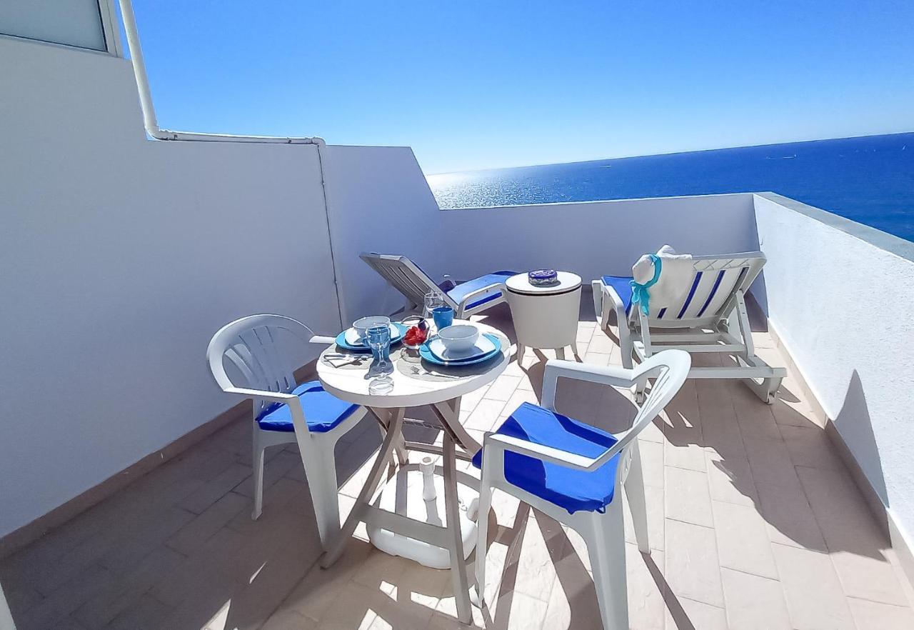 Mira Atlântico 13- Terraço Com Vista Mar e Cidade, Wifi, 80mt Praia Quarteira Exterior foto