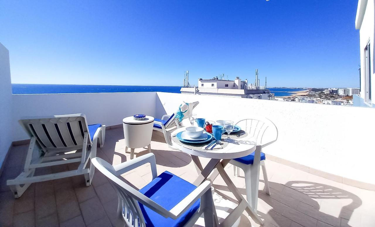 Mira Atlântico 13- Terraço Com Vista Mar e Cidade, Wifi, 80mt Praia Quarteira Exterior foto