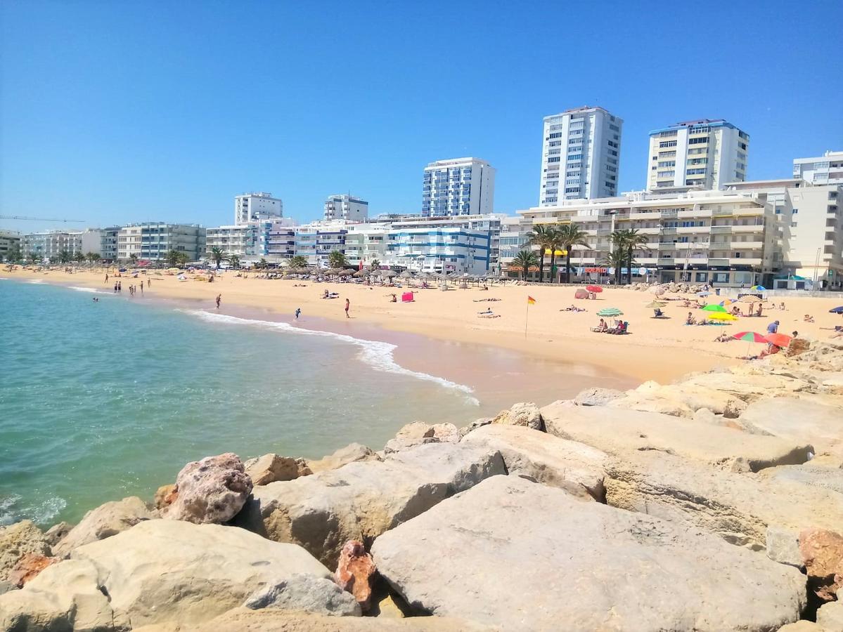 Mira Atlântico 13- Terraço Com Vista Mar e Cidade, Wifi, 80mt Praia Quarteira Exterior foto
