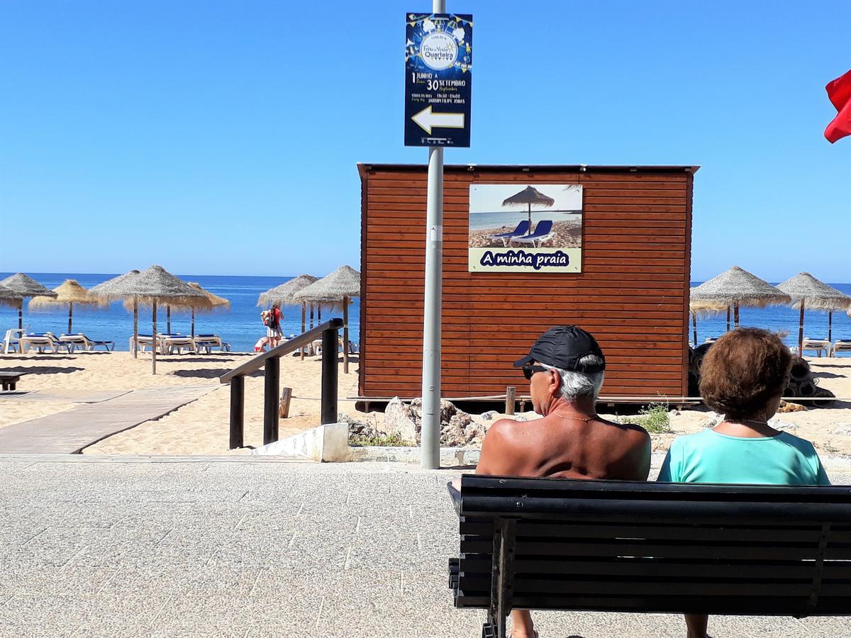 Mira Atlântico 13- Terraço Com Vista Mar e Cidade, Wifi, 80mt Praia Quarteira Exterior foto